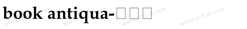 book antiqua字体转换